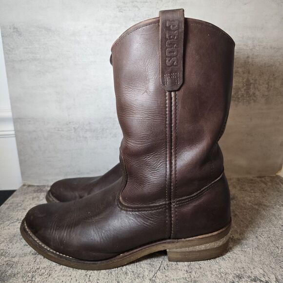 Red Wings Pecos 1155 Brown Leather Western Cowboy Boots Men's size 9.5 E - Picture 4 of 10